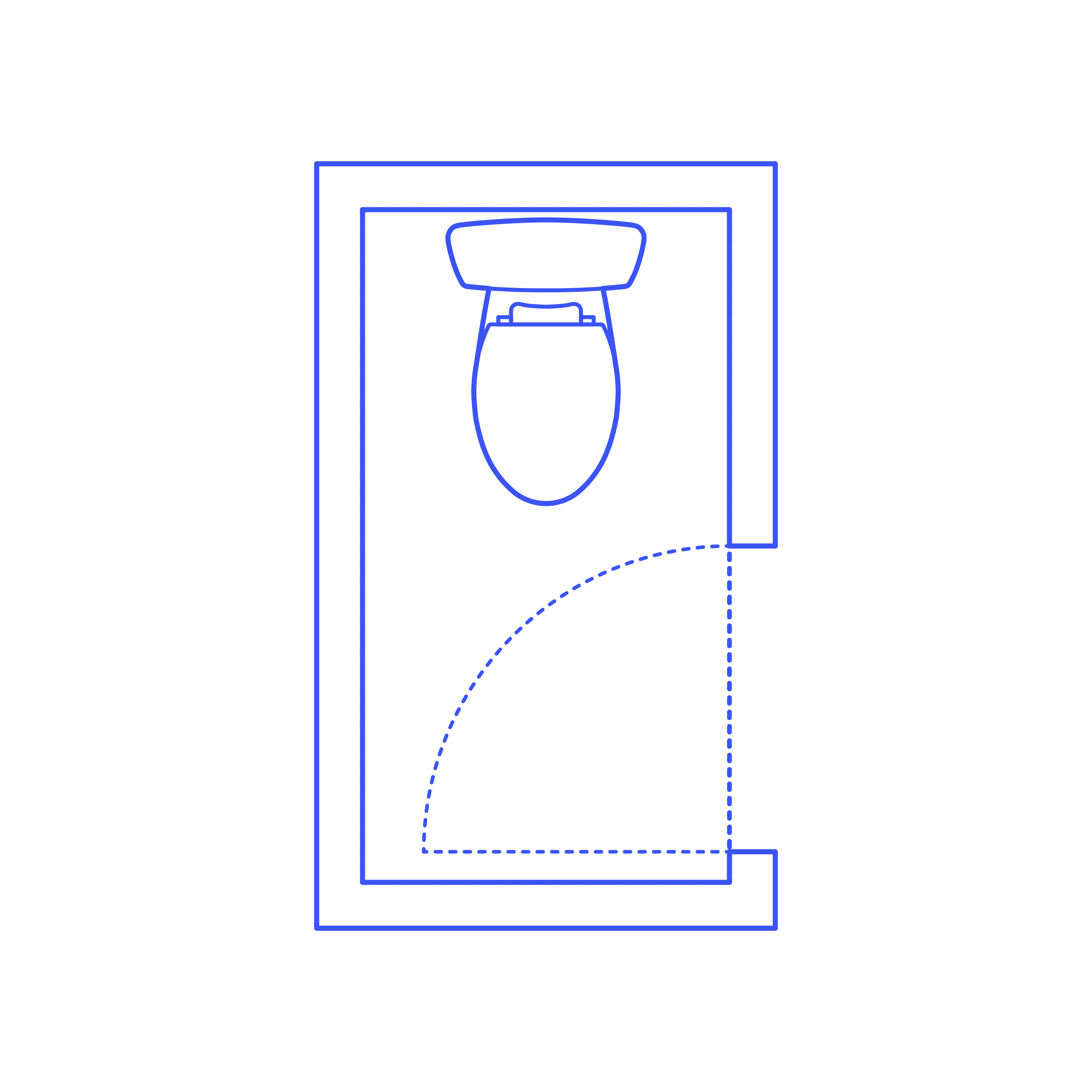 Layouts Bathrooms Quarter Toilet Cad Style Svg Vector Free Vectors